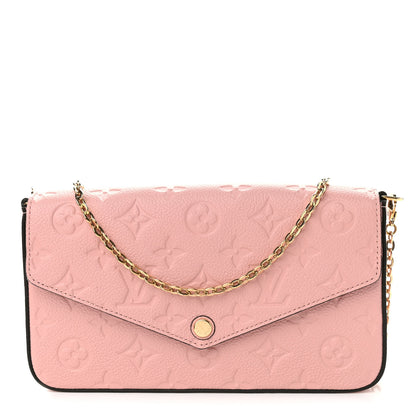 Louis Vuitton Empreinte Pochette Felicie Chain Wallet Rose Poudre 3 of 10