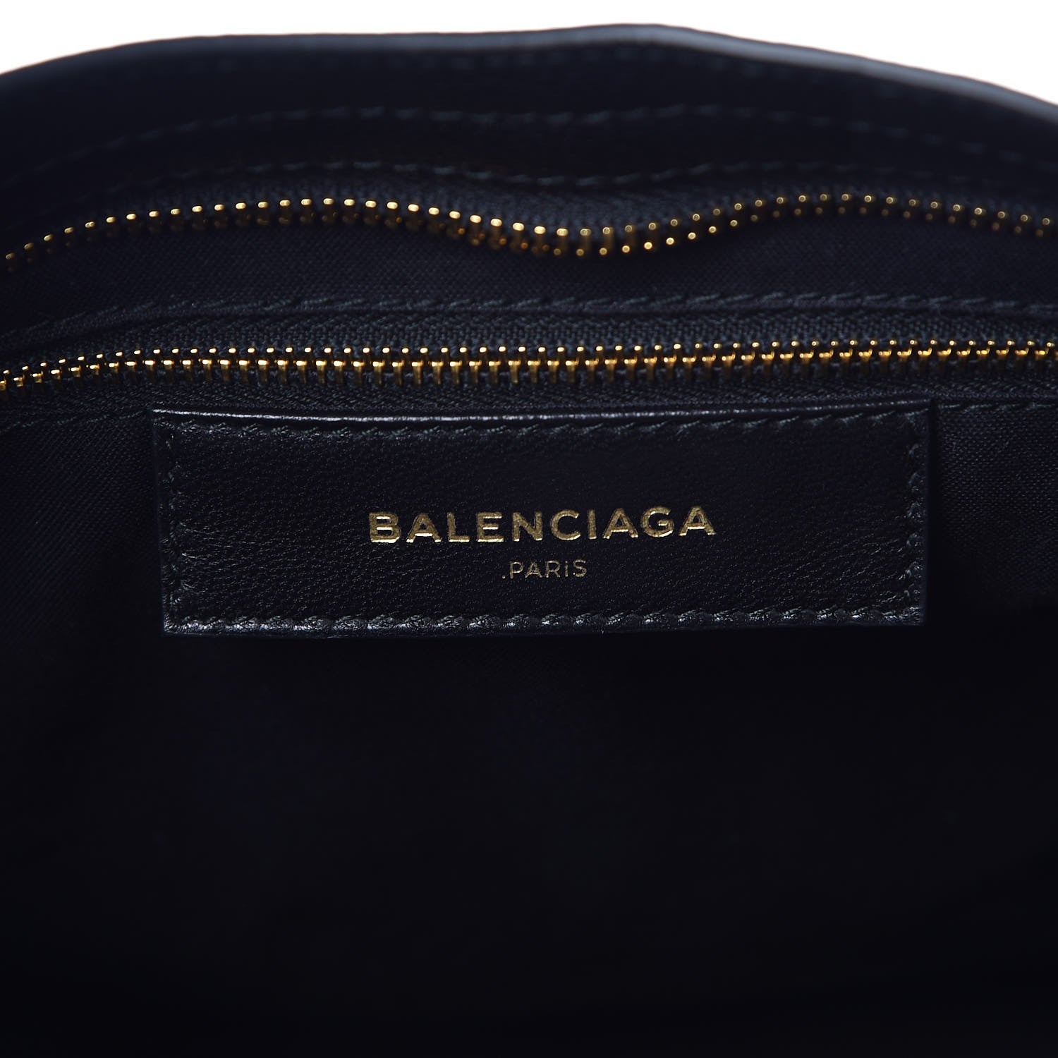 Balenciaga Chevre Gold Metallic Edge Hardware City Black 6 of 7