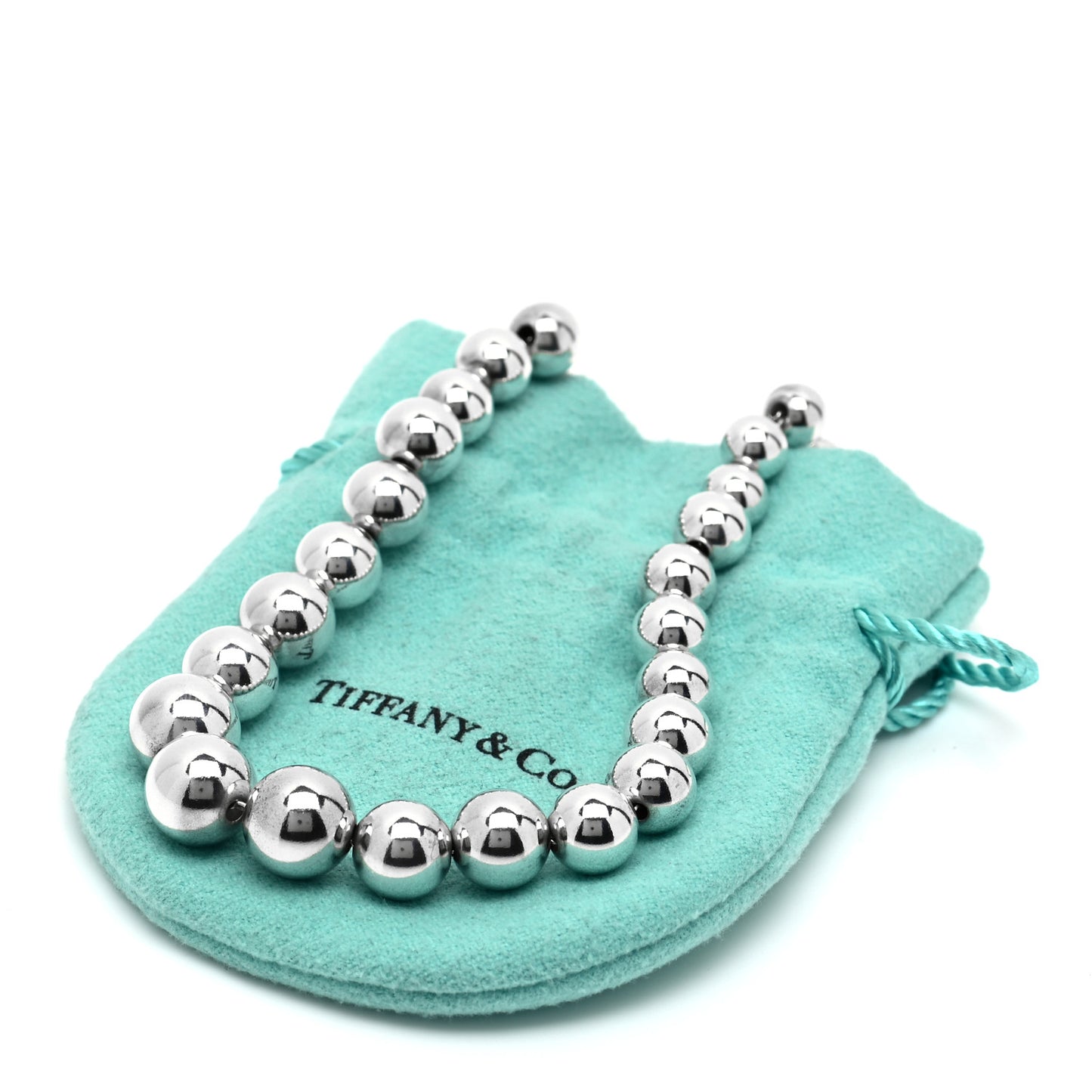 Sterling Silver HardWear Graduated Ball Necklace