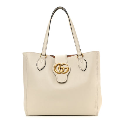 Gucci New Sakai Calfskin Lux Small Dahlia Tote Mystic White 3 of 12