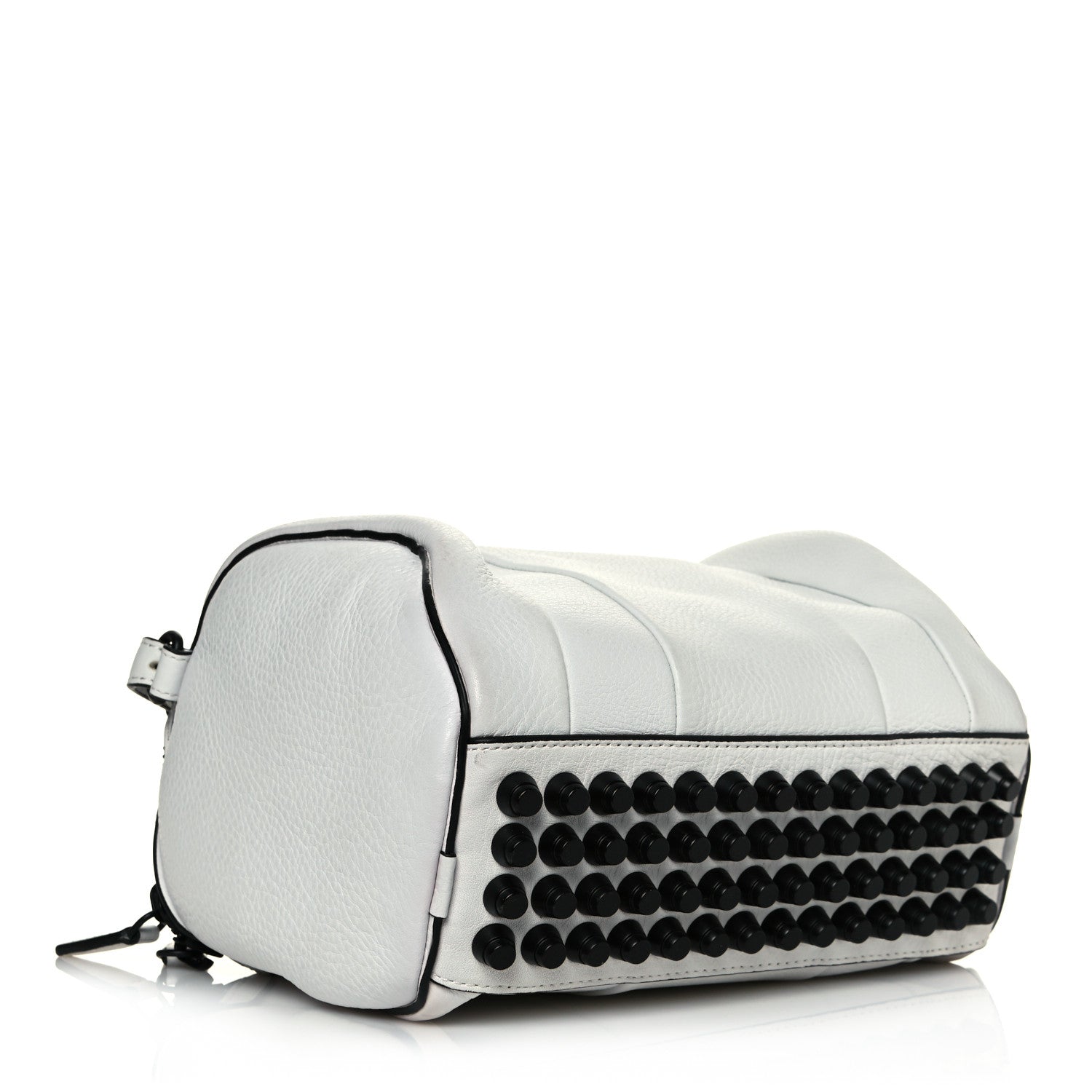 Alexander Wang Pebbled Lambskin Rockie White Black Hardware 4 of 17