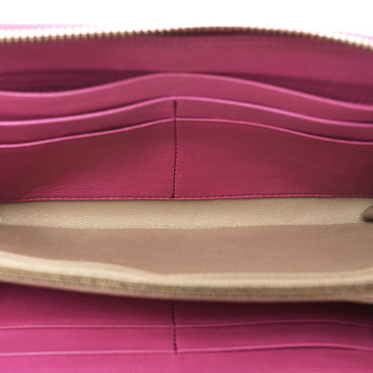 Bottega Veneta Nappa Intrecciato Zip Around Wallet Rosa Shock 5 of 8