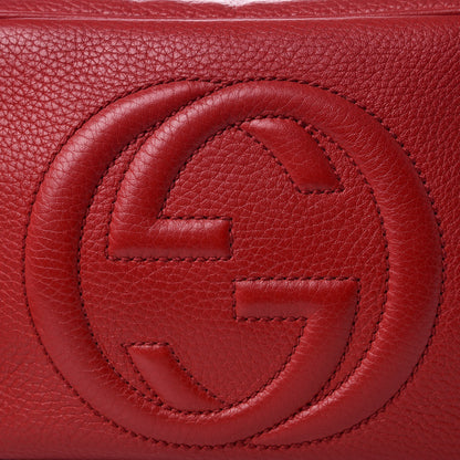 Gucci Pebbled Calfskin Small Soho Disco Bag Tabasco Red 8 of 8