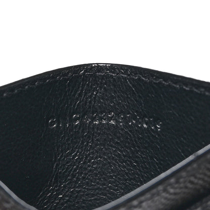Saint Laurent Grain De Poudre Matelasse Chevron Monochrome Monogram Credit Card Case Black 8 of 11