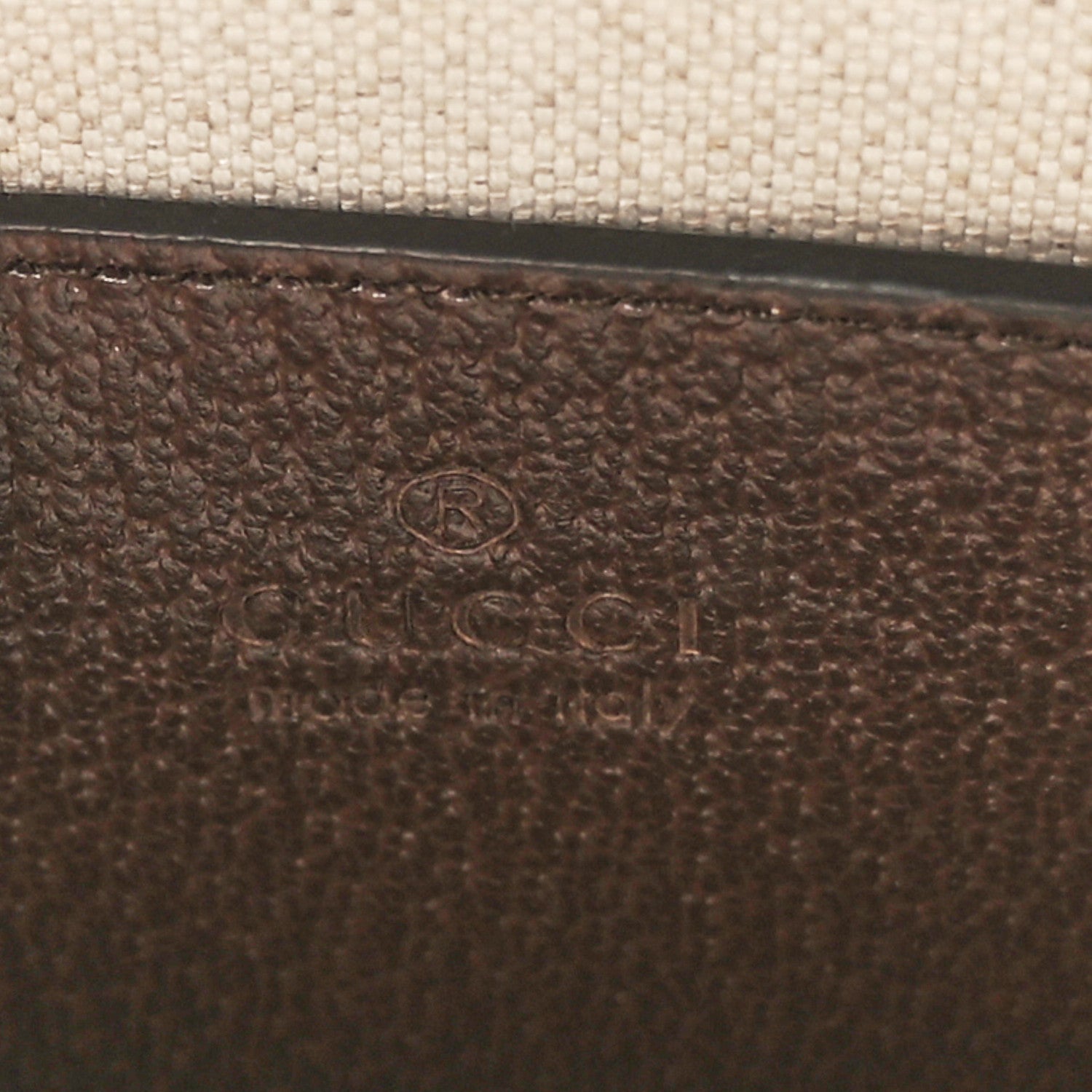 Gucci Monogram Jumbo GG Textured Dollar Calfskin Web Mini Vertical Tote Camel Ebony New Acero 6 of 10