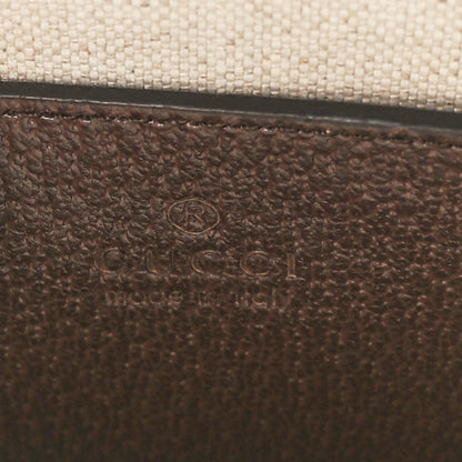 Gucci Monogram Jumbo GG Textured Dollar Calfskin Web Mini Vertical Tote Camel Ebony New Acero 6 of 10