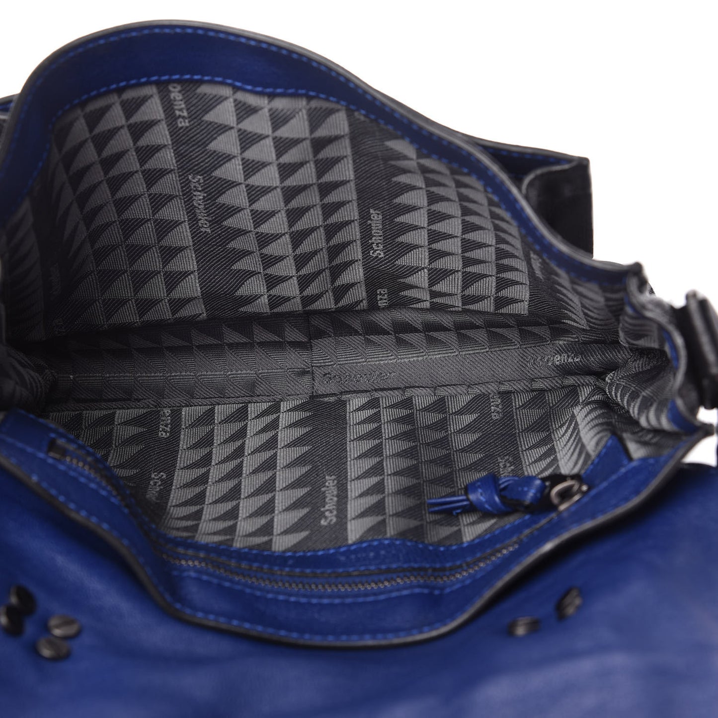 Lambskin Fringe Lux PS1 Satchel Black