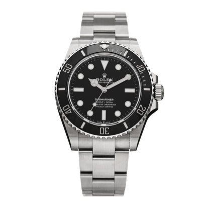 Rolex Stainless Steel 41mm Oyster Perpetual Submariner Watch Black 124060 1 of 5