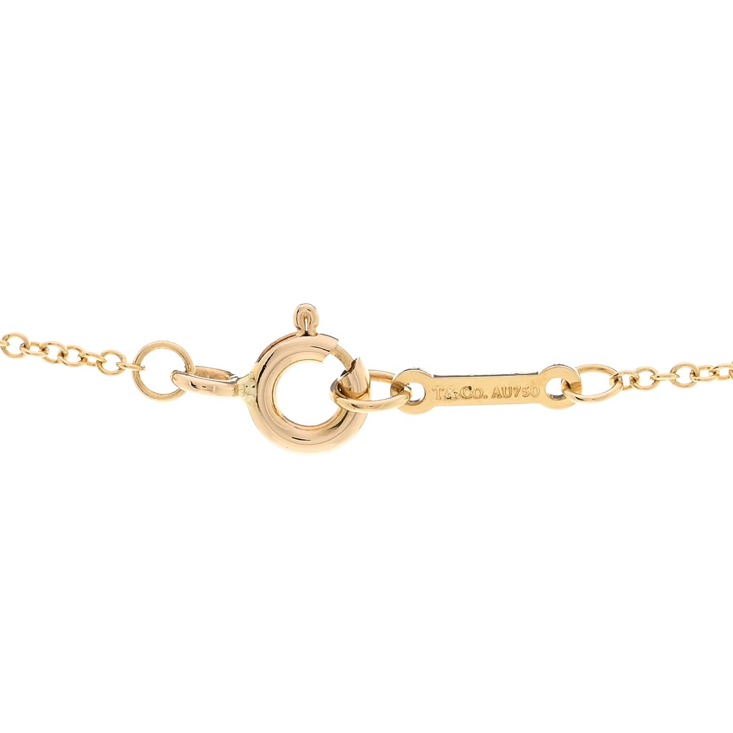 18K Yellow Gold Amethyst Paloma Picasso Olive Leaf Pendant Necklace