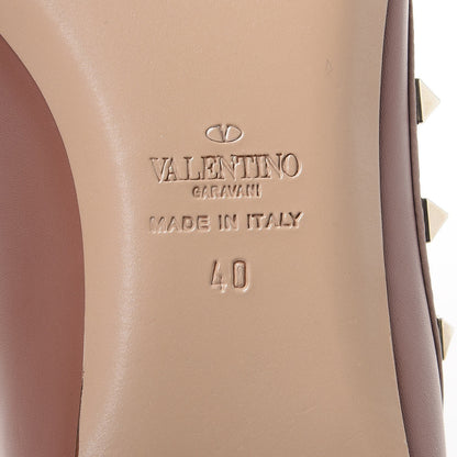 Valentino Garavani Nappa Rockstud Ballerina Flats 40 Poudre 6 of 13