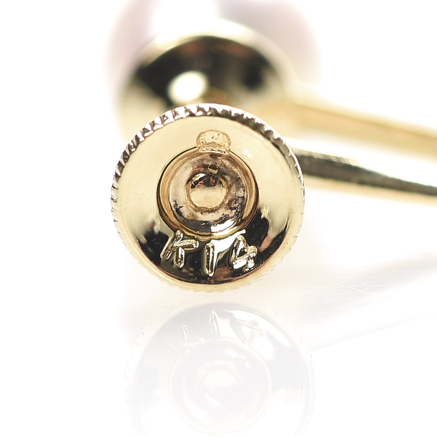 14K Yellow Gold Akoya Pearl 6mm Screw-Back Earrings