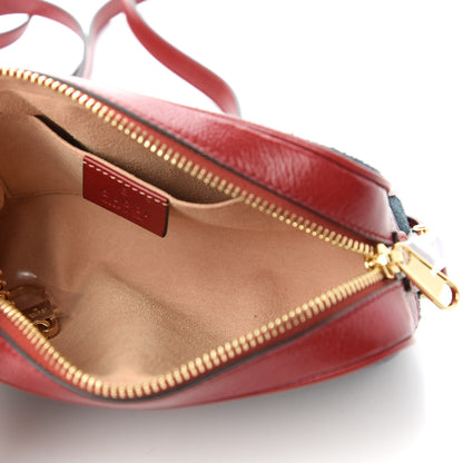 Gucci Suede Calfskin Web Mini Ophidia Shoulder Bag New Blue Romantic Cherry 5 of 10