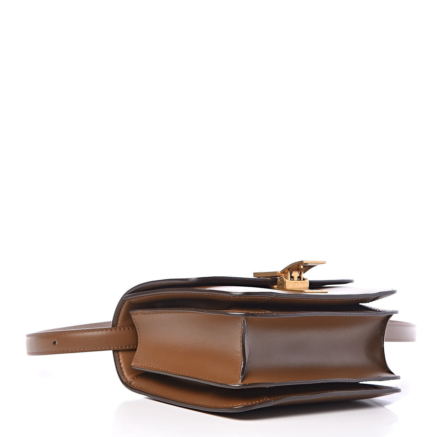 Box Calfskin Small Classic Box Flap Bag Camel