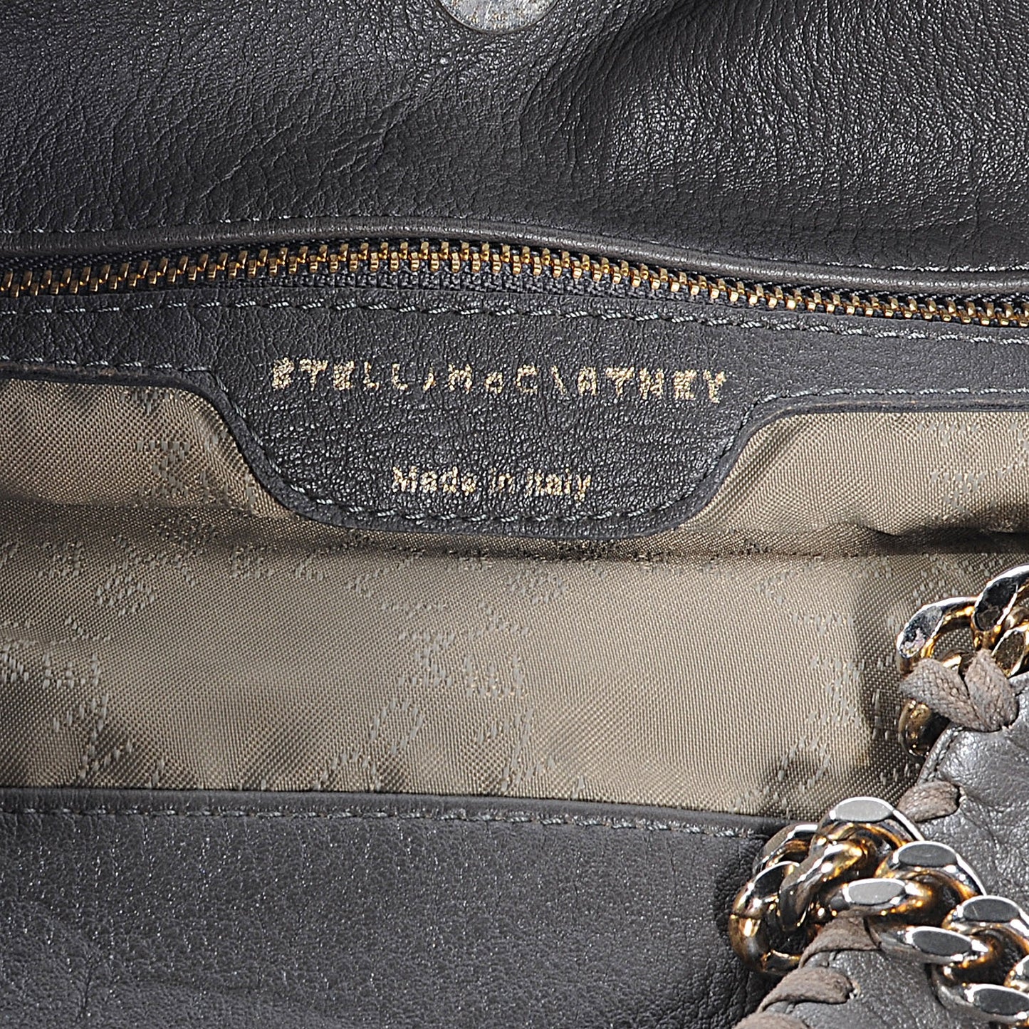 Faux Leather Small Falabella Tote Grey