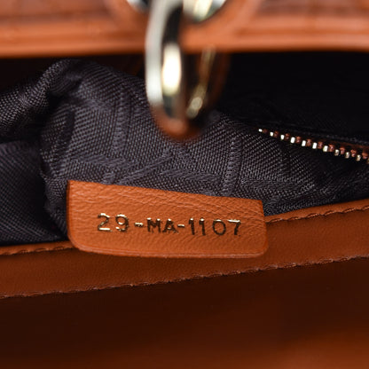 Christian Dior Lambskin Cannage Small Lucky Badges My Lady Dior Orange 7 of 9
