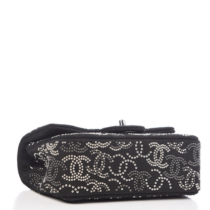 Chanel Canvas Studded Mini Rectangular Flap Black 5 of 10
