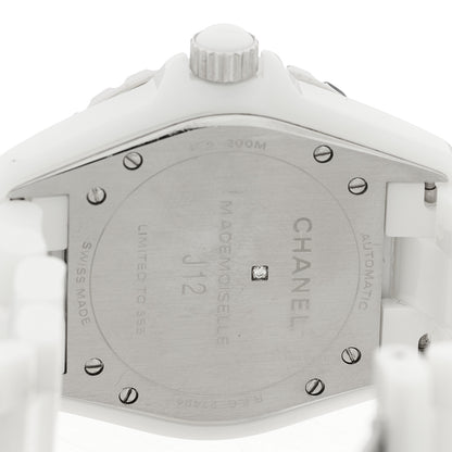 Chanel Stainless Steel Ceramic 38mm J12 Limited Edition Mademoiselle Automatic Watch White 4 of 4
