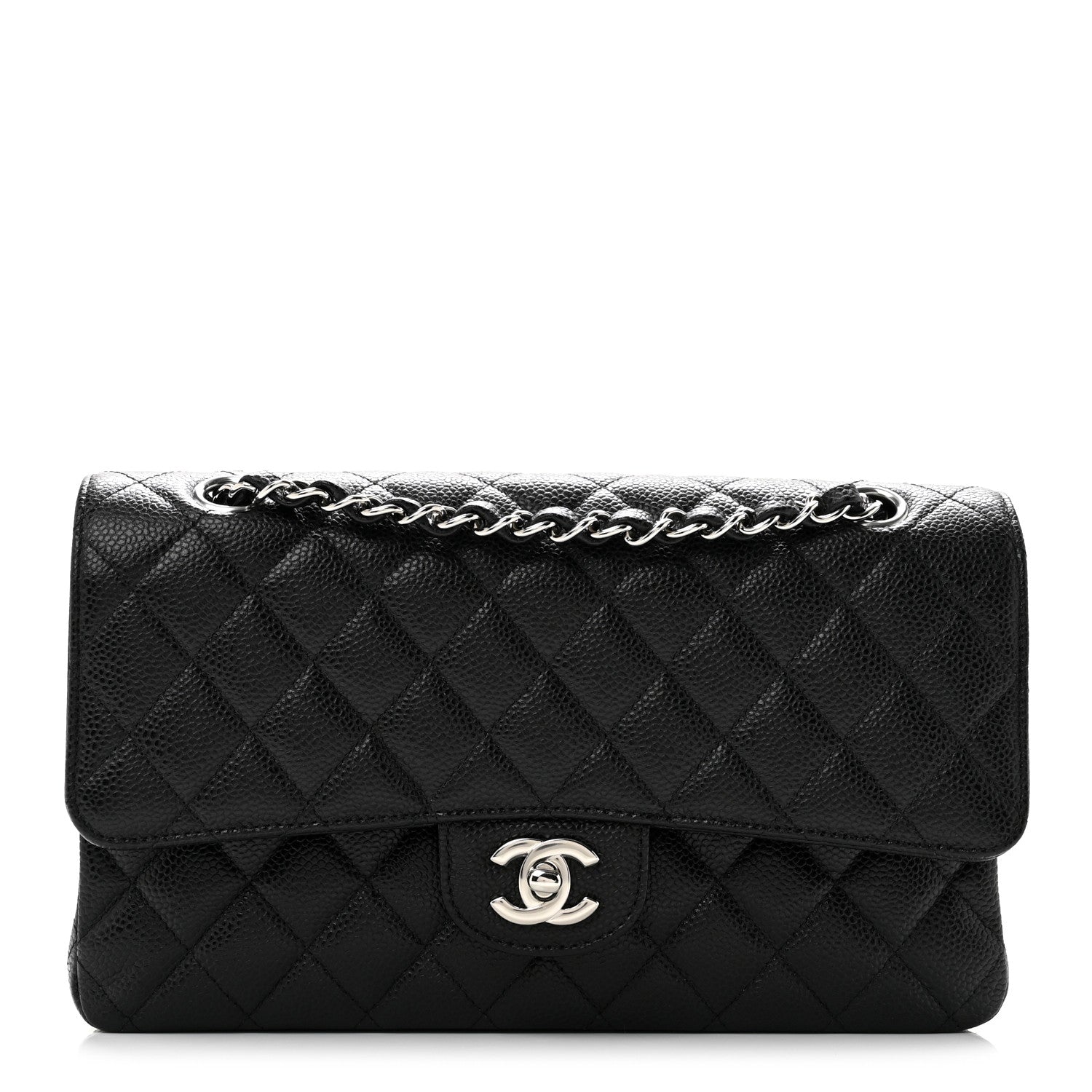 Chanel Caviar Quilted Medium Double Flap Black 1 of 10