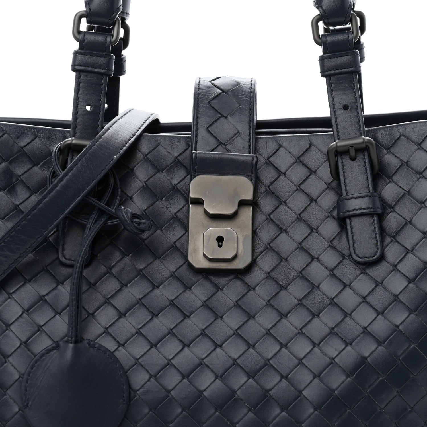 Bottega Veneta Light Calf Intrecciato Small Roma Tote  Light Tourmaline 8 of 10