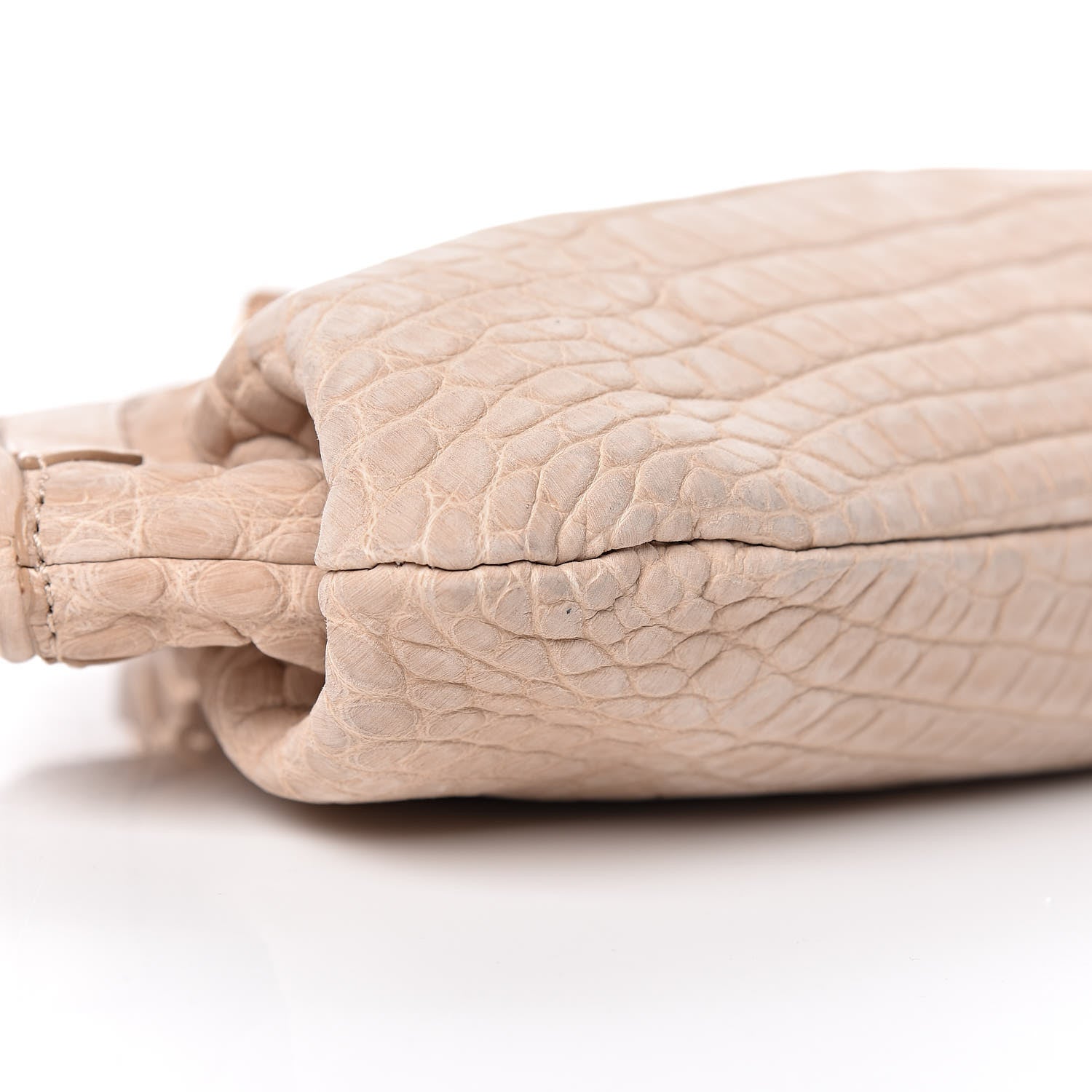 Burberry Nubuck Alligator Small Wilburg Clutch Natural Nude 10 of 12