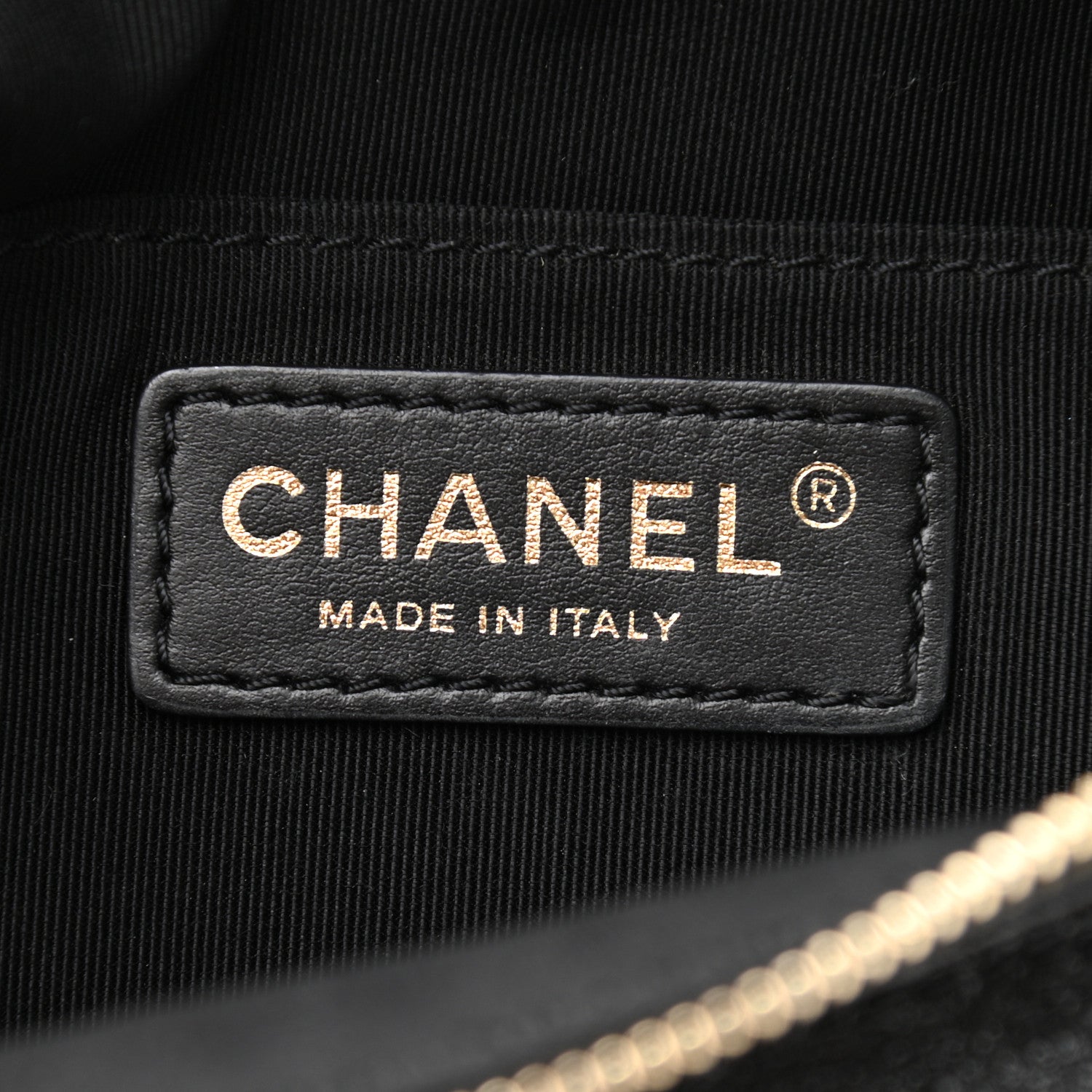 Chanel Crumpled Glazed Lambskin Quilted Waist Bag Fanny Pack Black 6 of 10