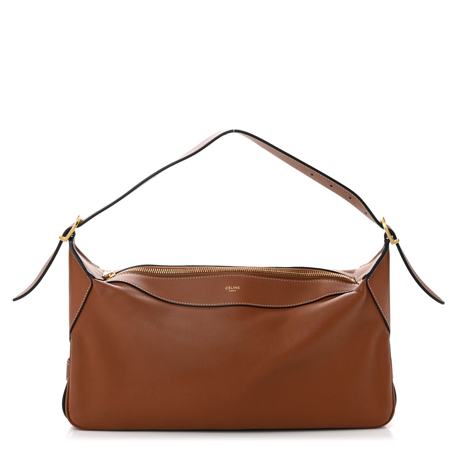 Celine Supple Calfskin Medium Romy Shoulder Bag Tan 1 of 11