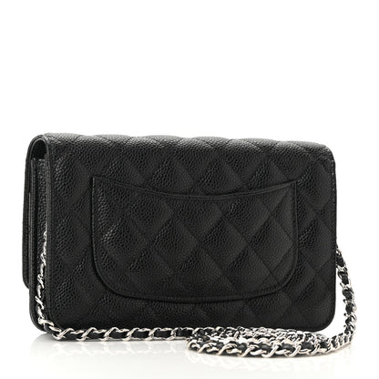 Chanel Caviar Quilted Wallet On Chain WOC Black 2 of 11