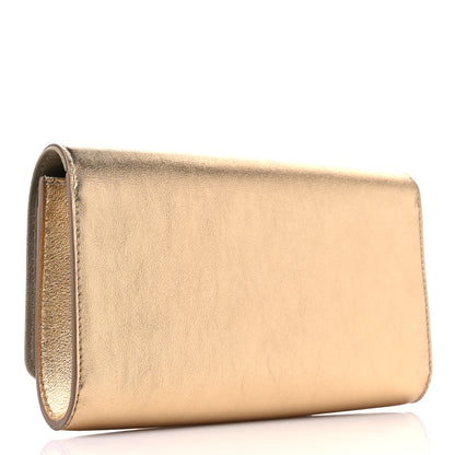 Louis Vuitton Calfskin Neo Sobe Louise EW Clutch Gold 3 of 8