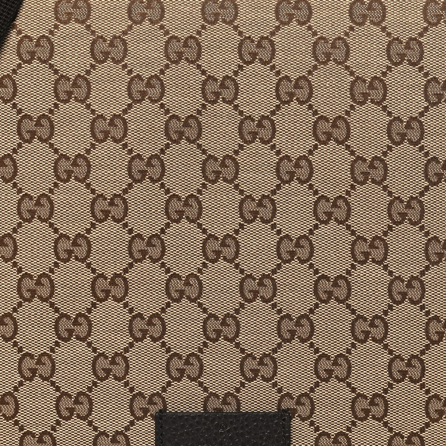 Monogram Flap Messenger Bag Beige Dark Brown