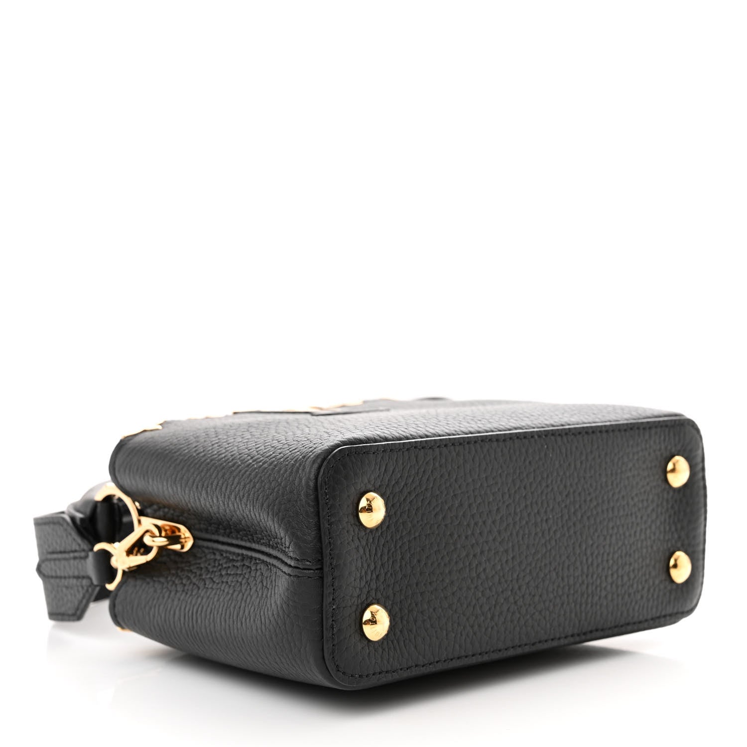 Louis Vuitton Taurillon Embellished Flower Crown Capucines Mini Black 4 of 9