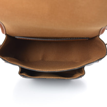 Celine Triomphe Canvas Medium Folco Bag Tan 5 of 11