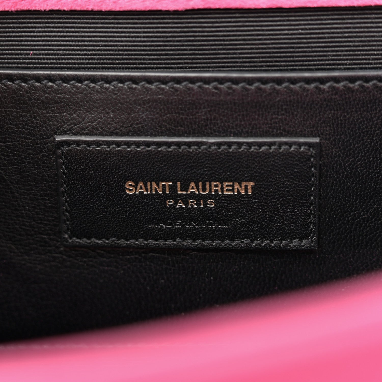 Saint Laurent Suede Medium Monogram Kate Tassel Shoulder Bag Lipstick Fuchsia 6 of 13