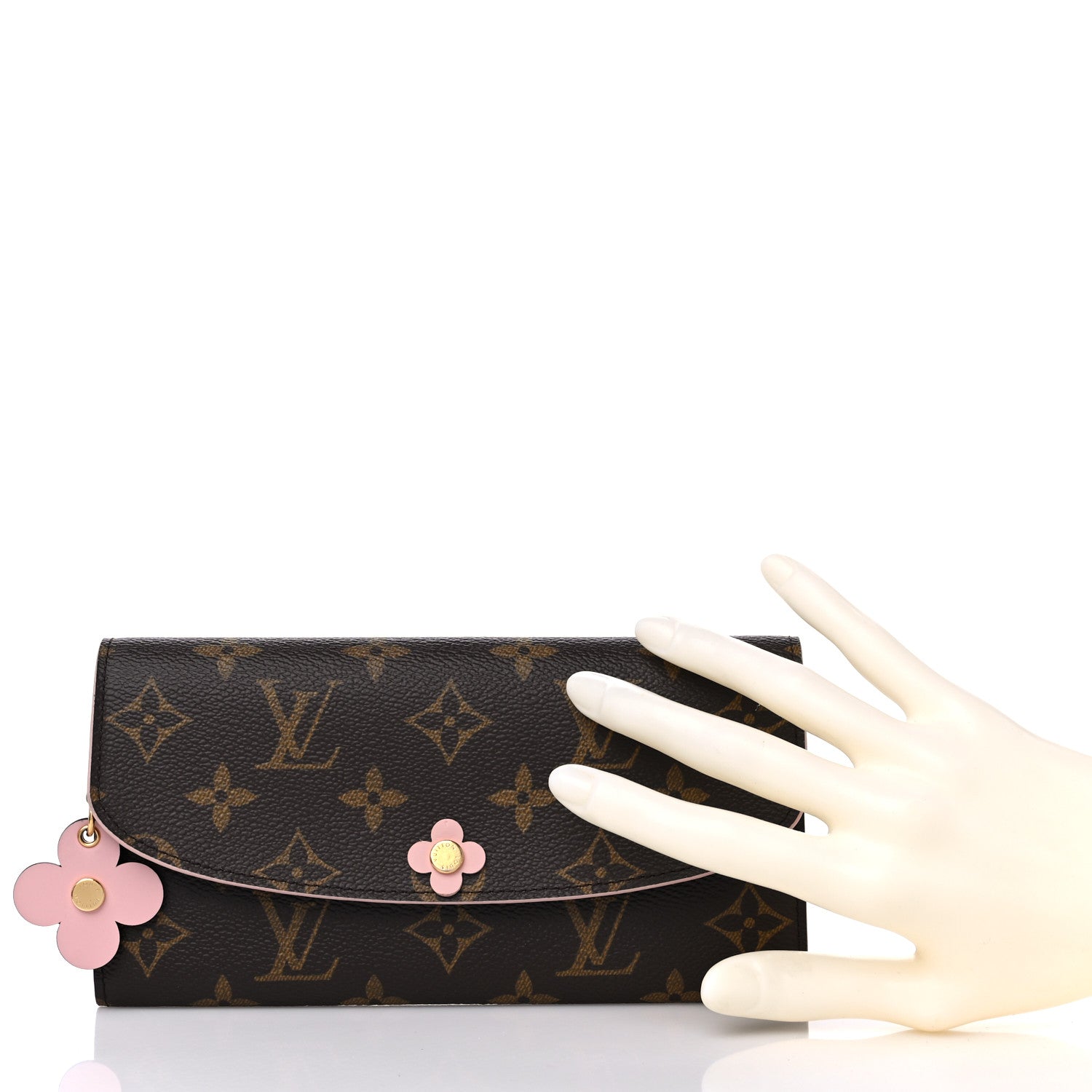 Louis Vuitton Monogram Bloom Flower Emilie Wallet 2 of 10