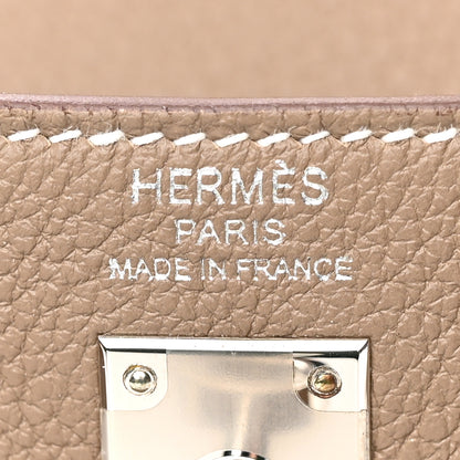Hermes Togo Kelly Retourne 25 Etoupe 6 of 15