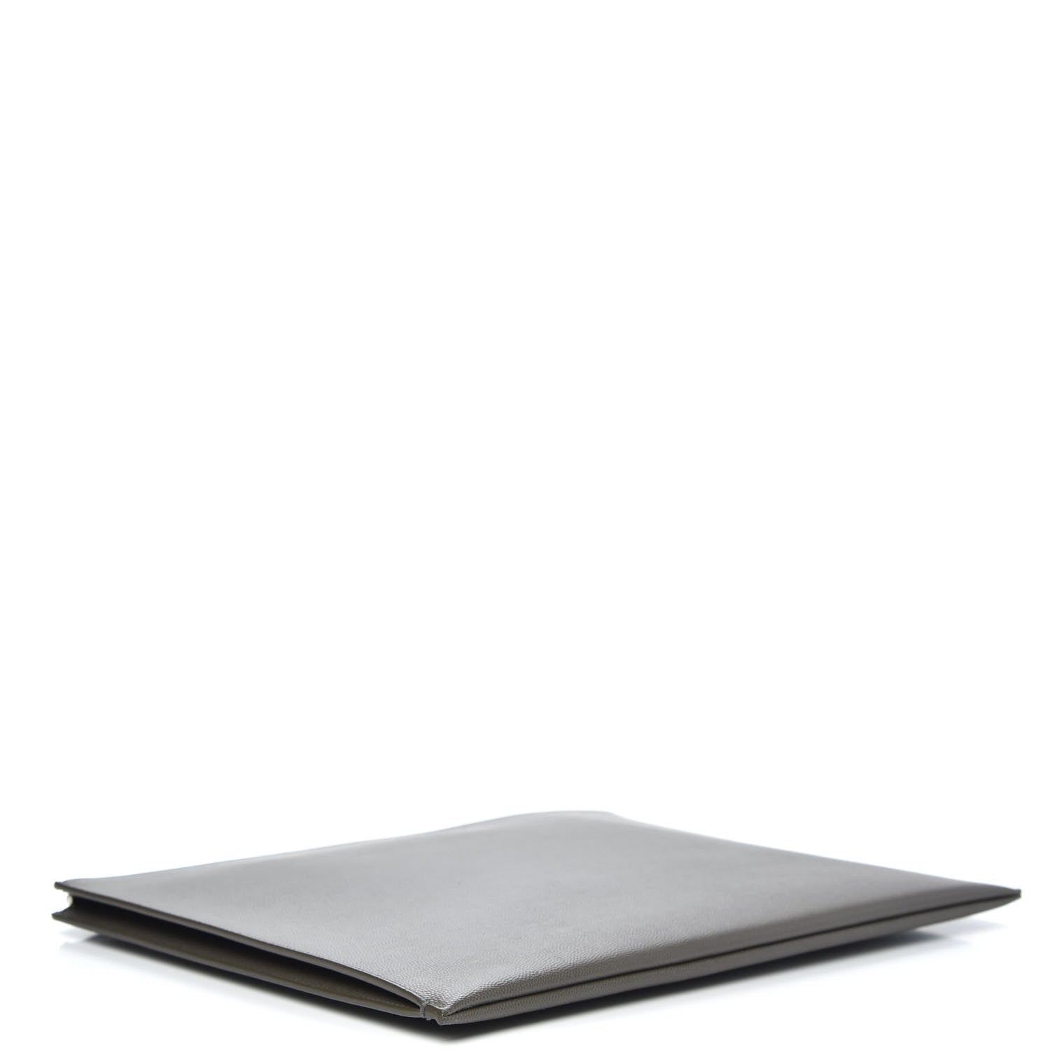 Saint Laurent Matte Grain De Poudre Zipped Document Holder Pebble 4 of 7