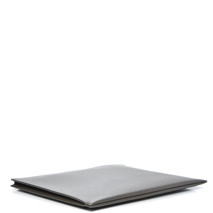 Saint Laurent Matte Grain De Poudre Zipped Document Holder Pebble 4 of 7