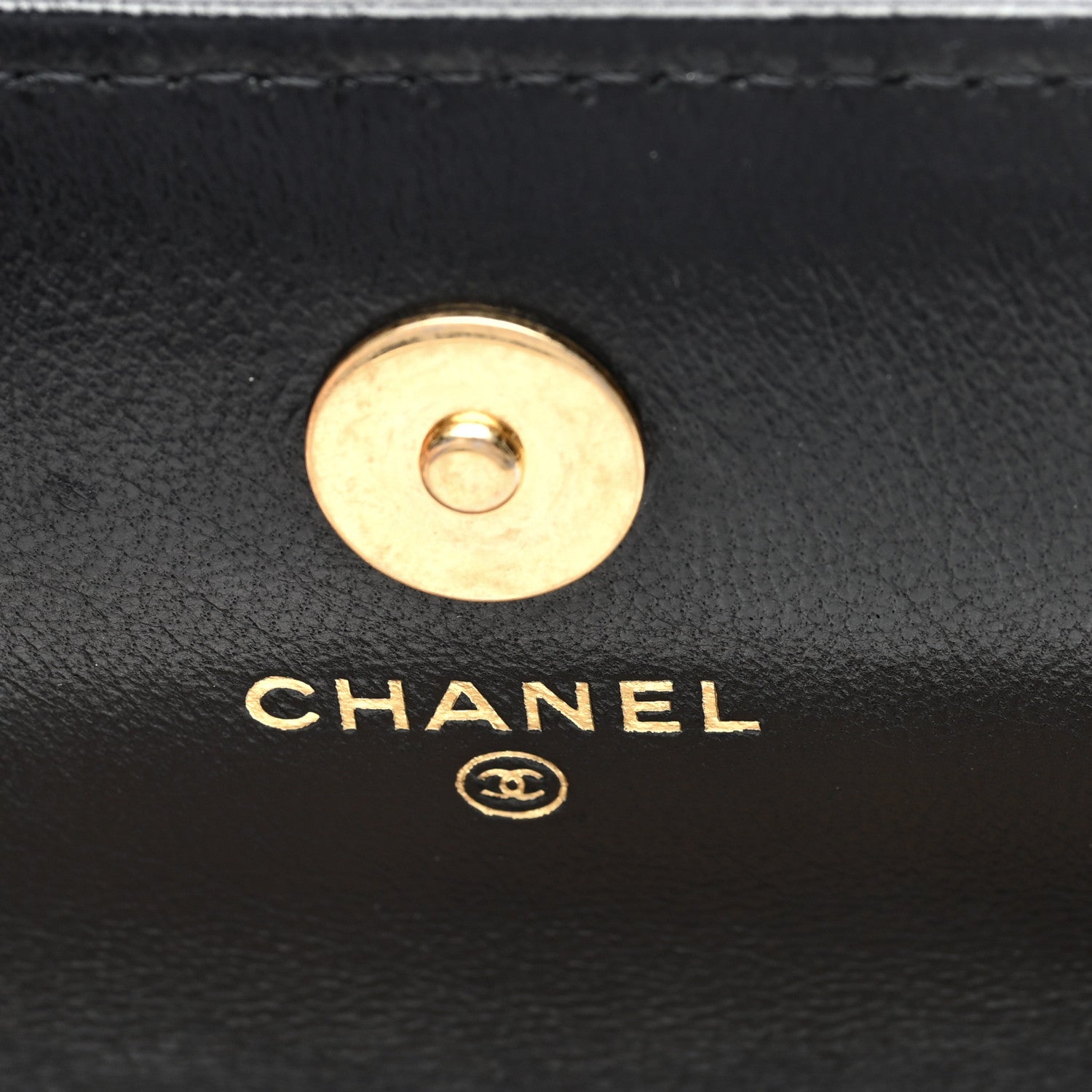 Chanel Lambskin Quilted Dynasty Flap Phone Holder With Chain Black 6 of 11