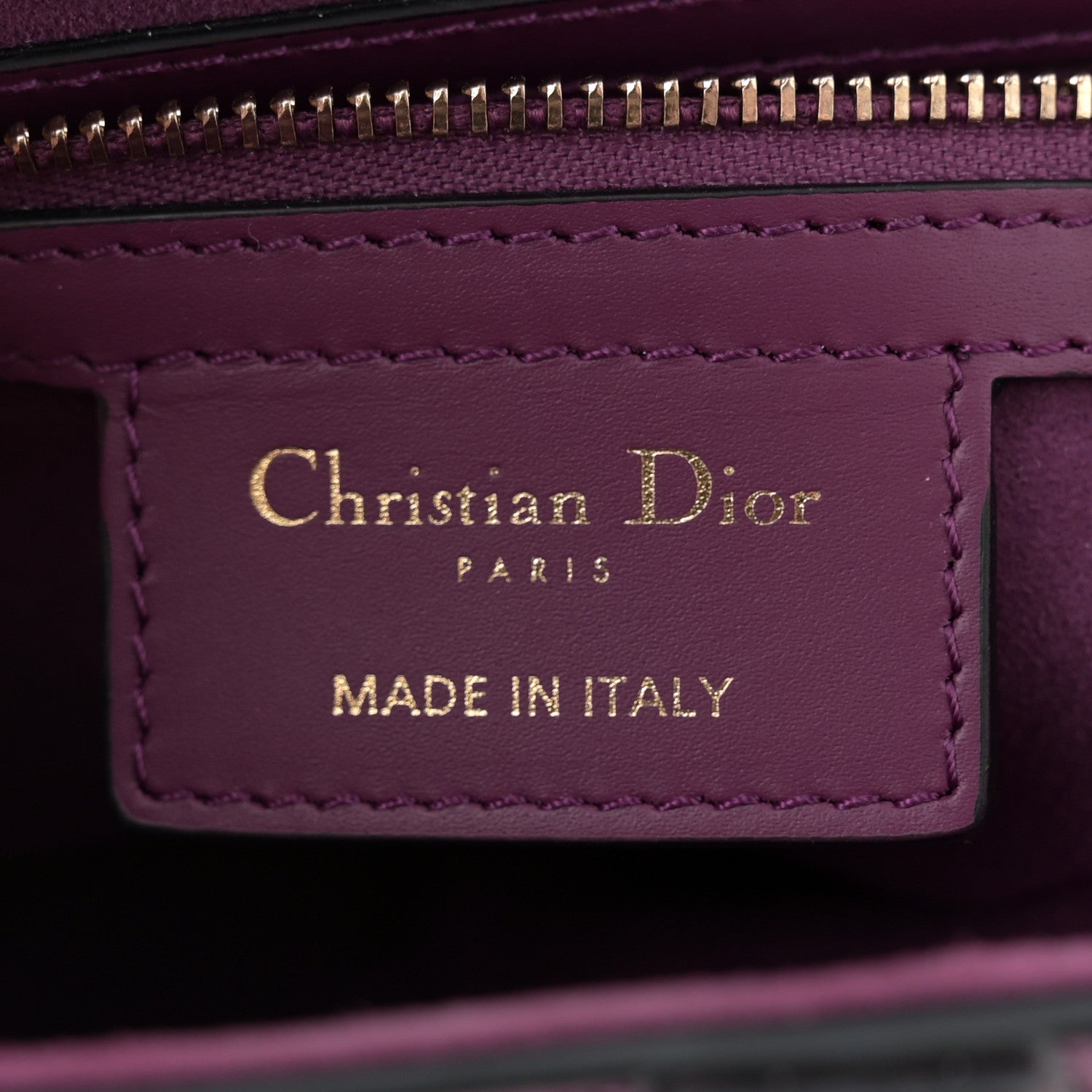 Christian Dior Calfskin Saddle Bag Purple 6 of 12