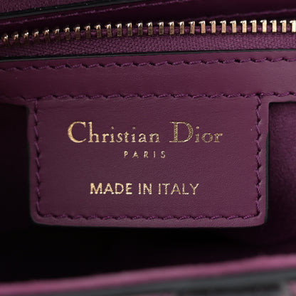 Christian Dior Calfskin Saddle Bag Purple 6 of 12
