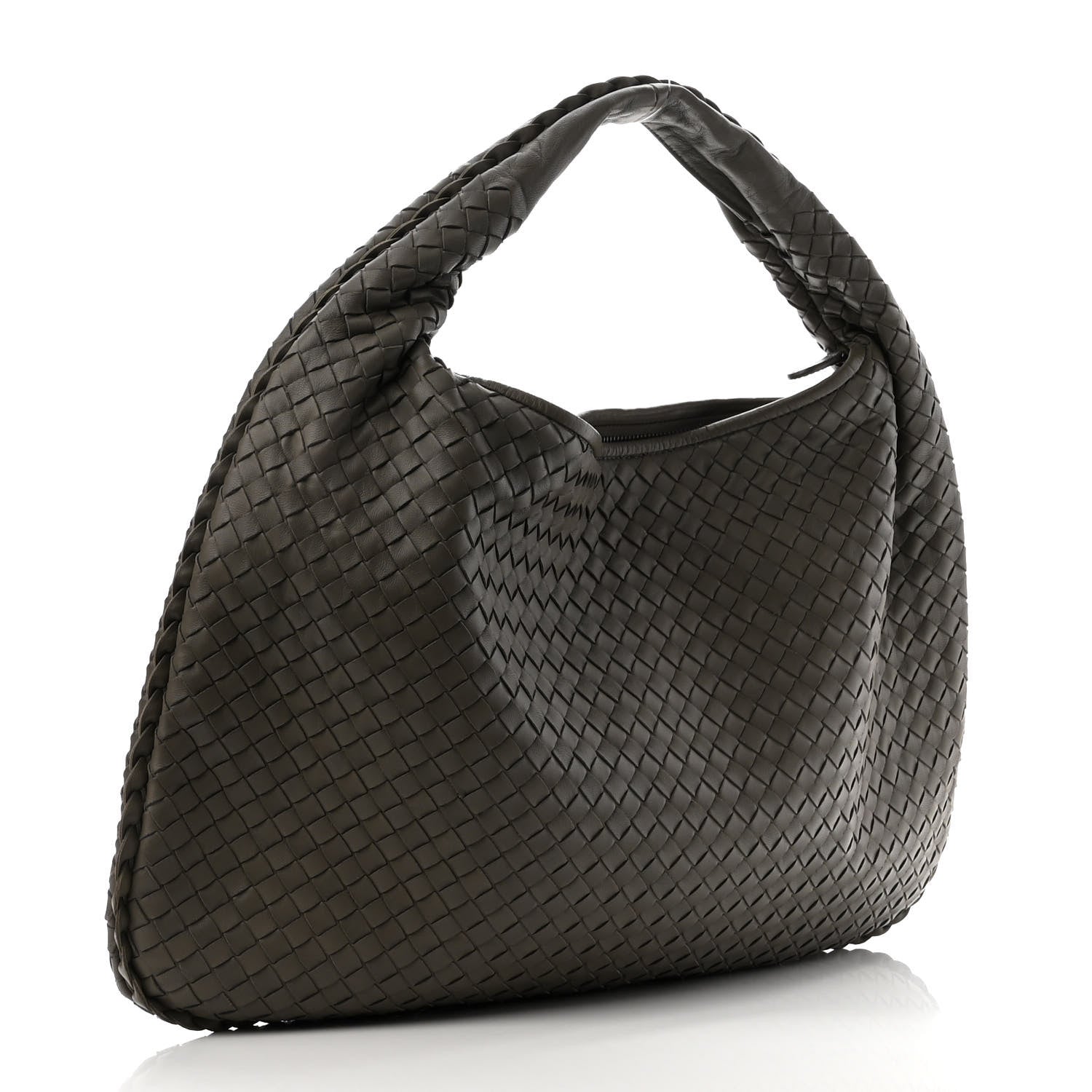 Bottega Veneta Nappa Intrecciato Large Veneta Hobo Grey 3 of 11