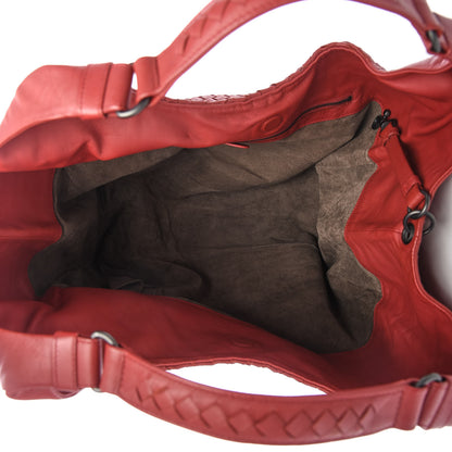 Bottega Veneta Nappa Intrecciato Large Campana Hobo Red 5 of 9