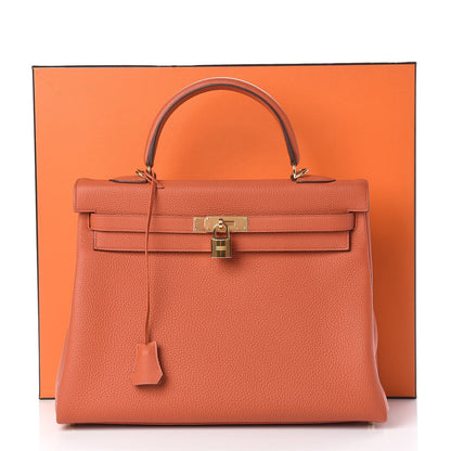 Hermes Togo Kelly Retourne 35 Terre Battue 40 of 40