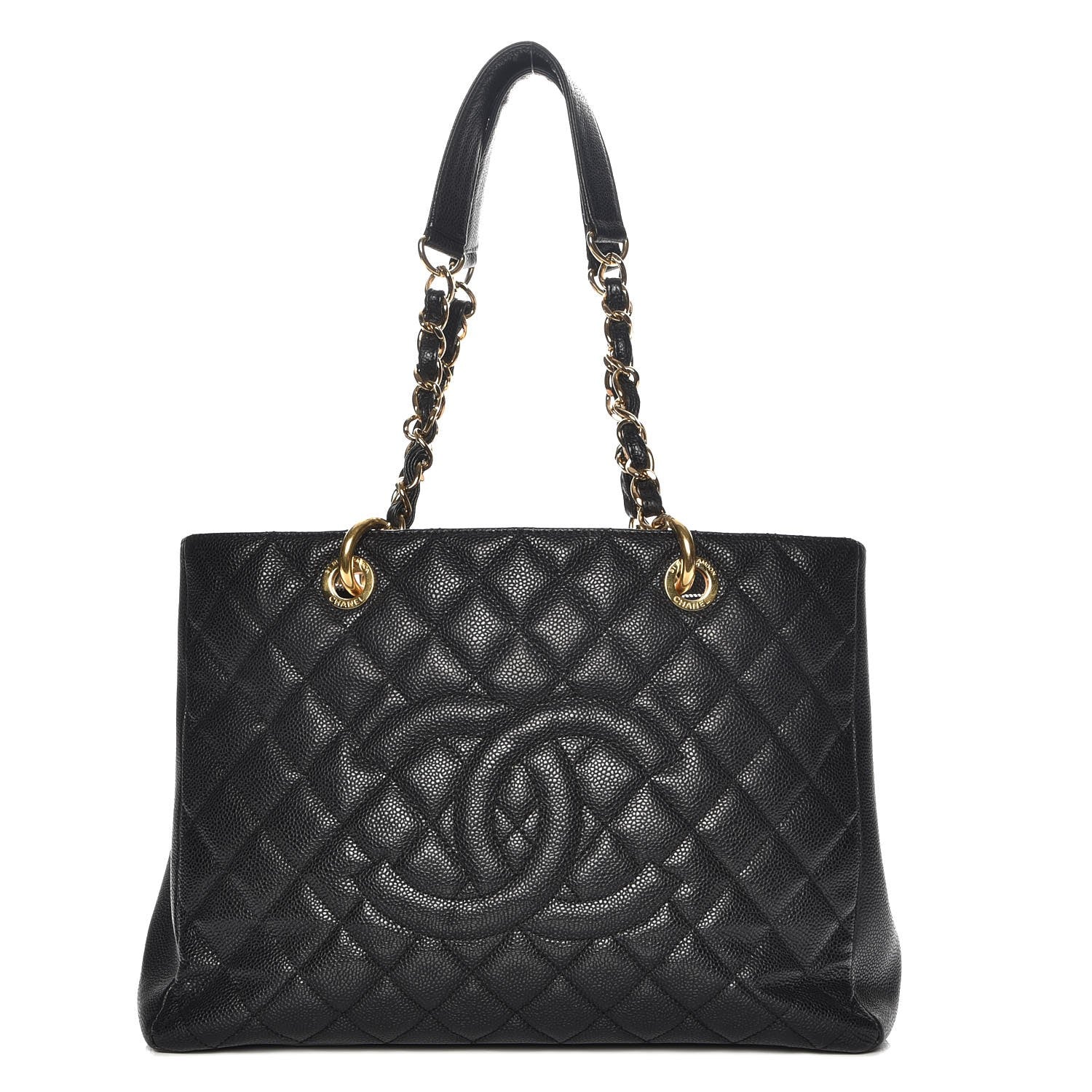 Chanel Caviar Quilted Grand Shopping Tote GST Black 1 of 8