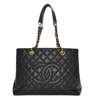 Chanel Caviar Quilted Grand Shopping Tote GST Black 1 of 8