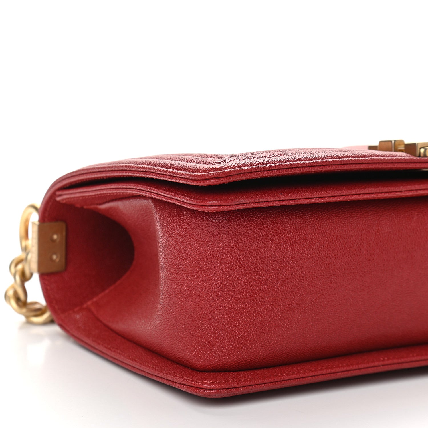 Chanel Caviar Quilted Medium Boy Flap Red 8 of 9