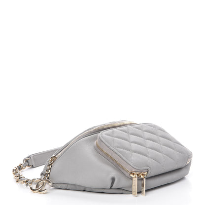 Chanel Caviar Quilted Business Affinity Waist Bag Grey 4 of 8