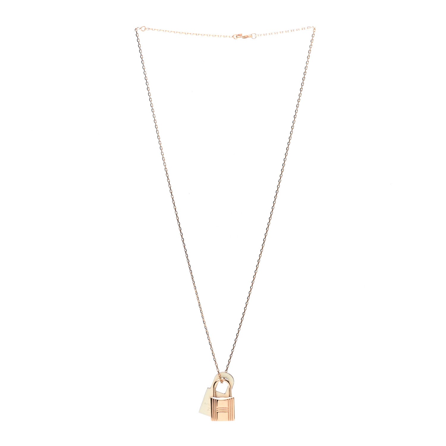 Hermes Swift Small O'Kelly Pendant Necklace White 3 of 8