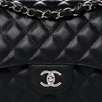 Chanel Caviar Quilted Jumbo Double Flap Black 12 of 12