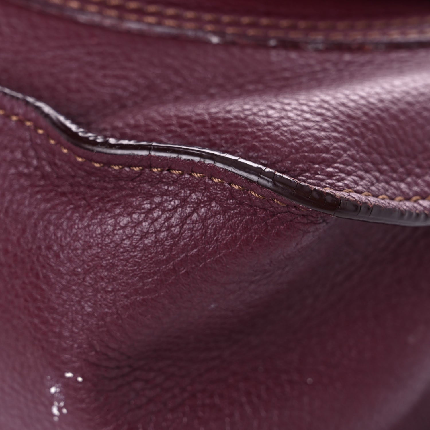 Chloe Calfskin Medium Marcie Satchel Dark Velvet 9 of 21