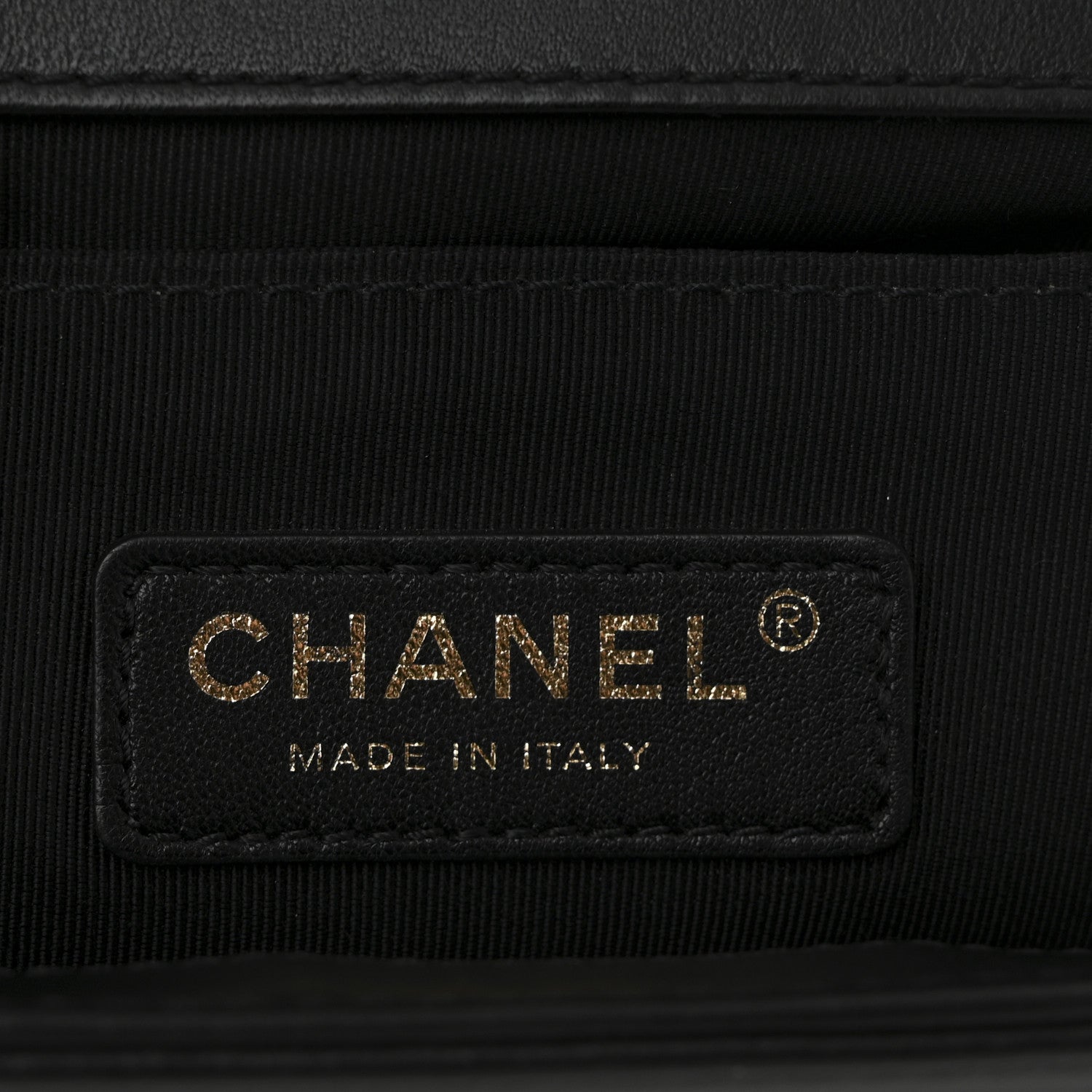 Chanel Lambskin Quilted Crest Embellished Medium Boy Flap Black White Blue 6 of 10